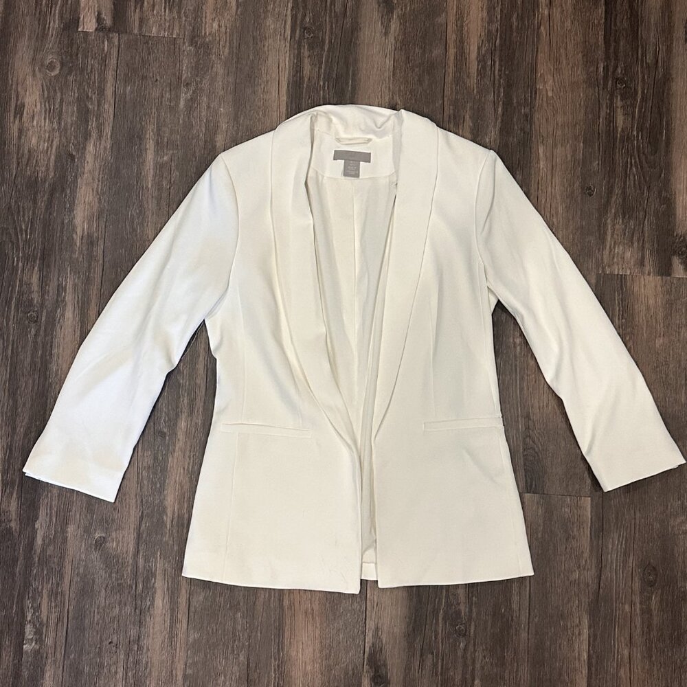 H&M White Women's Blazer Jacket